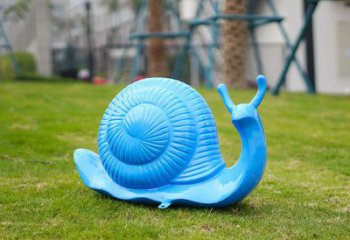 北碚彩繪蝸牛雕塑廠家,園林動物小品,玻璃鋼蝸牛雕塑生產